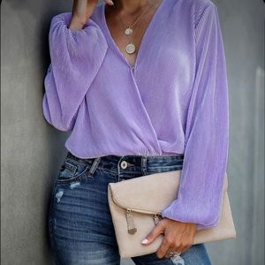 VICI Curtain Call Long Sleeve Draped Bodysuit